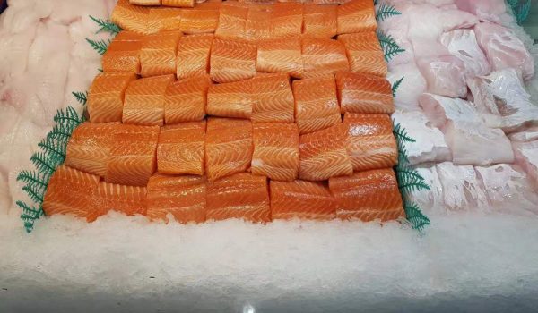 salmon fillet, ling fillet