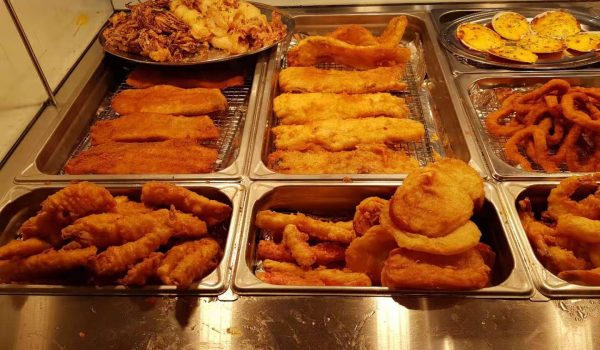 battered fish, hot seafood